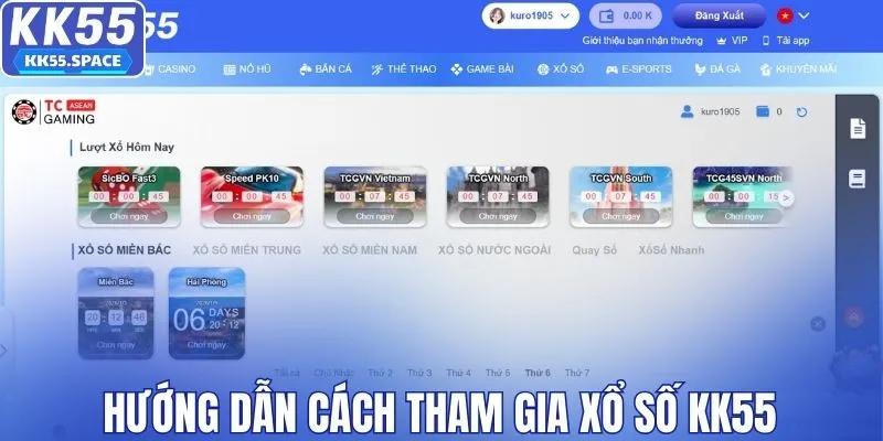 Hướng dẫn cách tham gia xổ số KK55